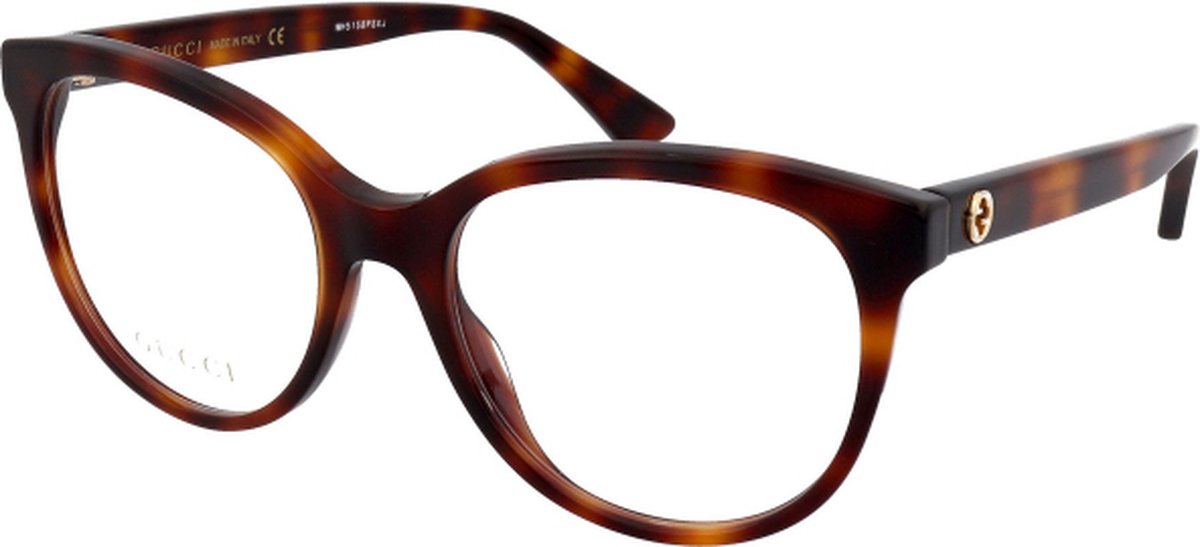 Gucci bril GG0329O 002 Licht Havana -vrouwen