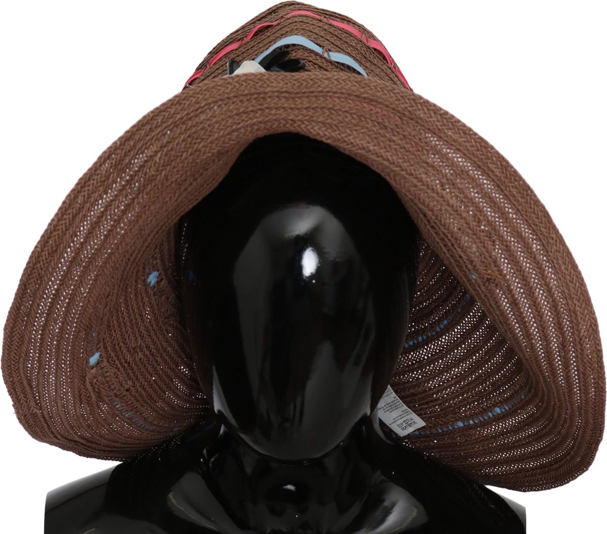 Dolce & Gabbana Bruin Brede Rand Bloemige Floppy Vrouwen Capello Hoed