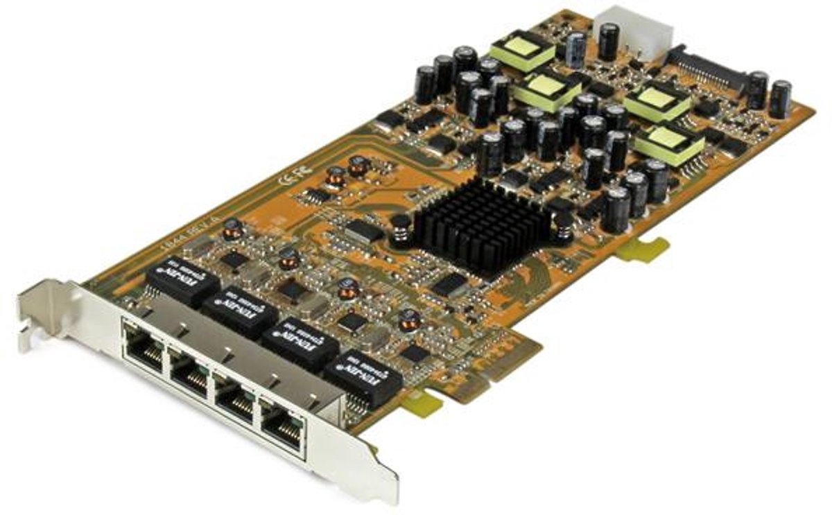 Startech 4 Port Gigabit PoE PCIe Network