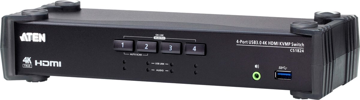 Aten 4-Port USB 3.0 4K HDMI KVMP Switch.
