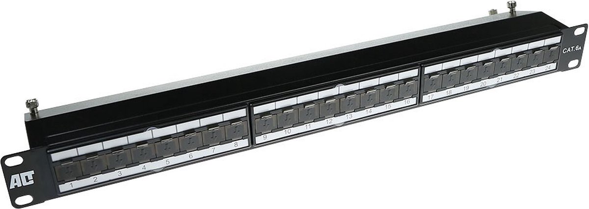 ACT Patchpaneel 24-poorts Shielded CAT6A