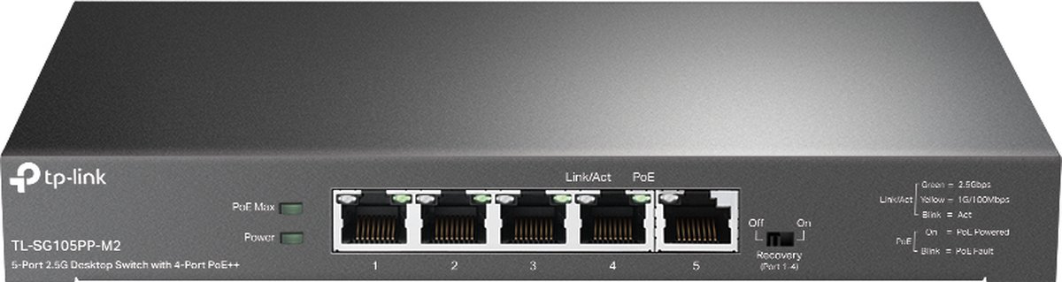 TP-Link 5 Port 2,5Gb (4-Port PoE++)