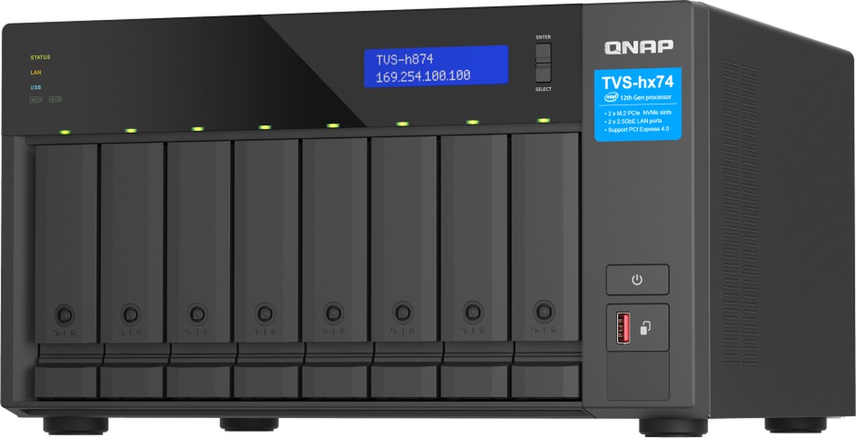 QNAP TVS-h874X-i9-64G, 8-Bay NAS