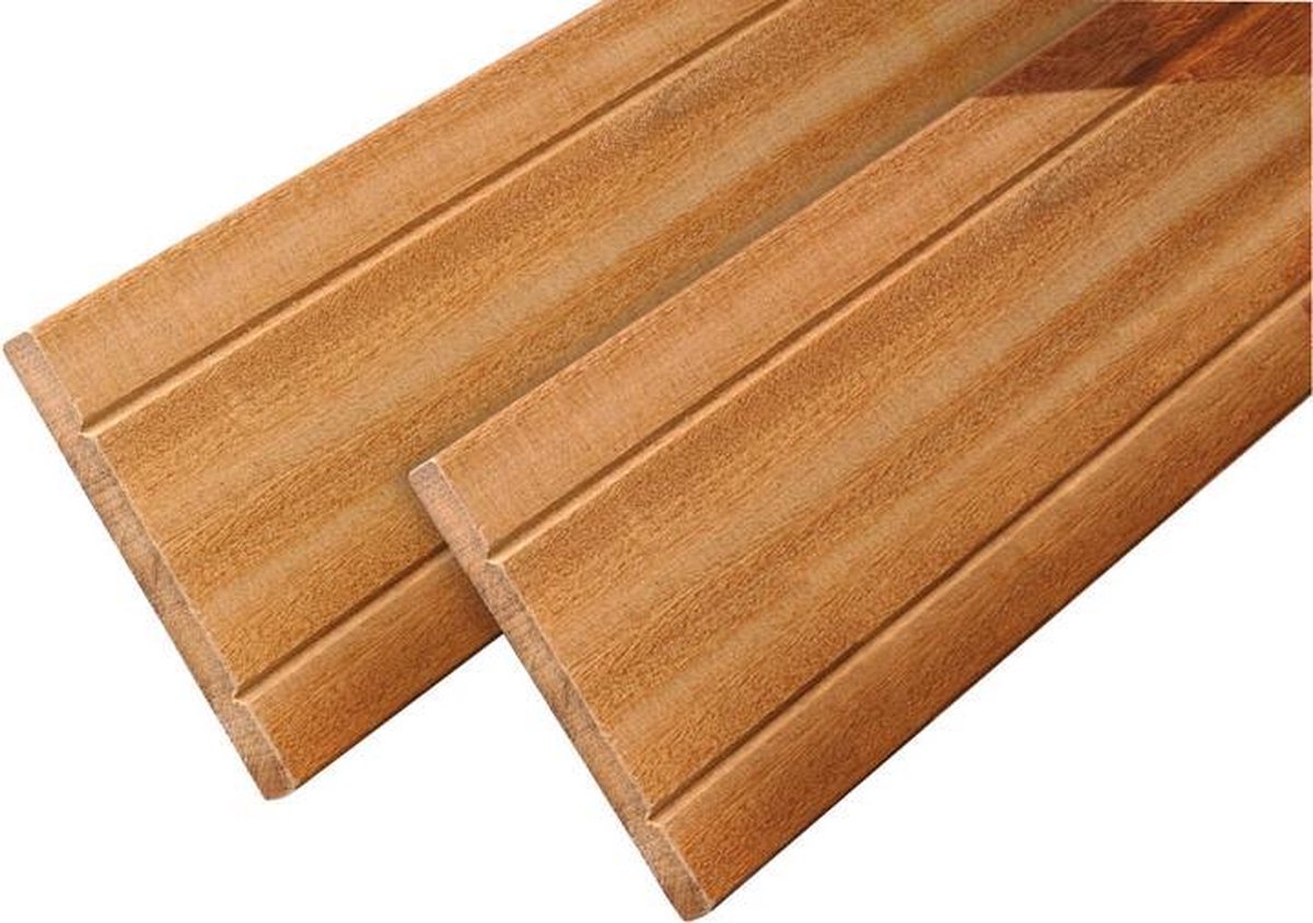 Schuttingplank hardhout Bangkirai 215cm (16x145mm)