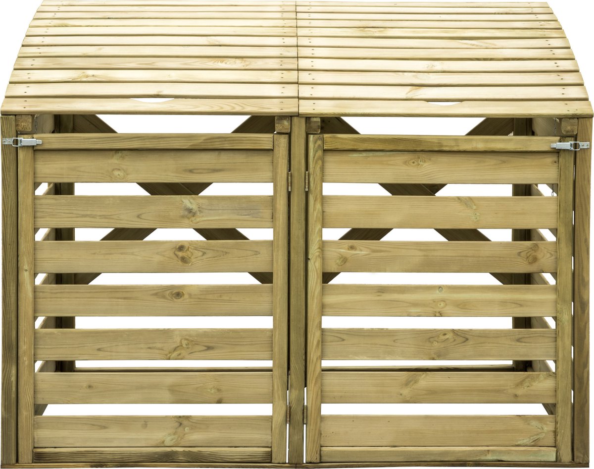 Kliko ombouw container ombouw klikoberging klikokast containerberging dubbel 156x122x92cm