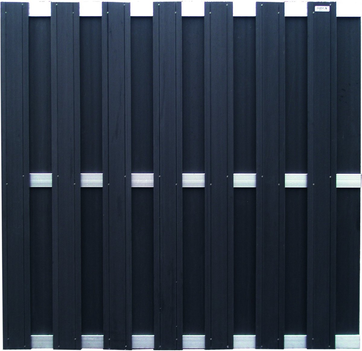 Tuinscherm schutting composiet antraciet alu 180x180cm