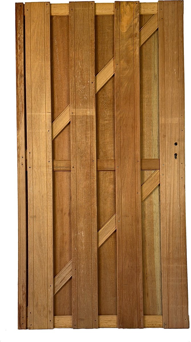 Poort tuinpoort hardhout 180x90cm