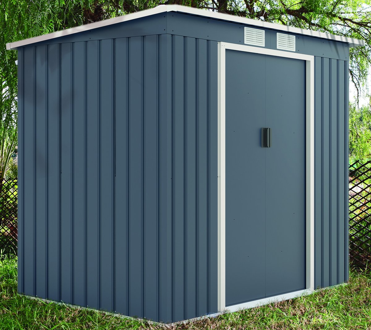 Metalen tuinhuis tuinberging Samos 213x130x173cm