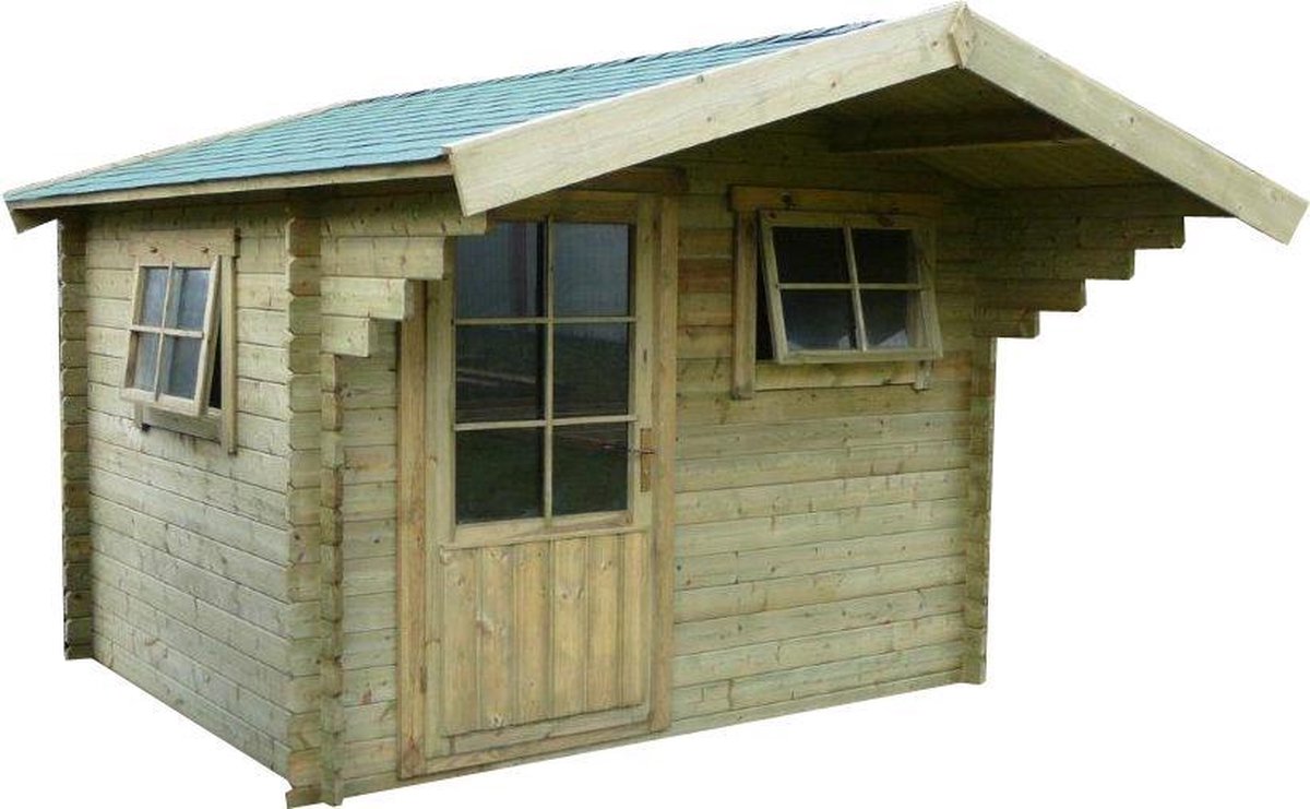 Houten tuinhuisje blokhut Ipswich 300x250cm