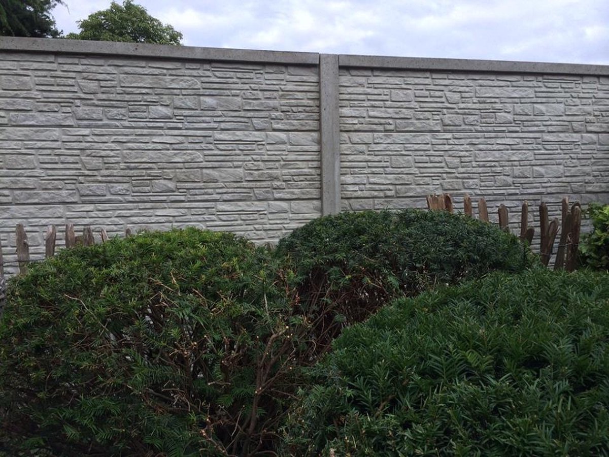 Beton schutting Mountain dubbelzijdig 200x193cm