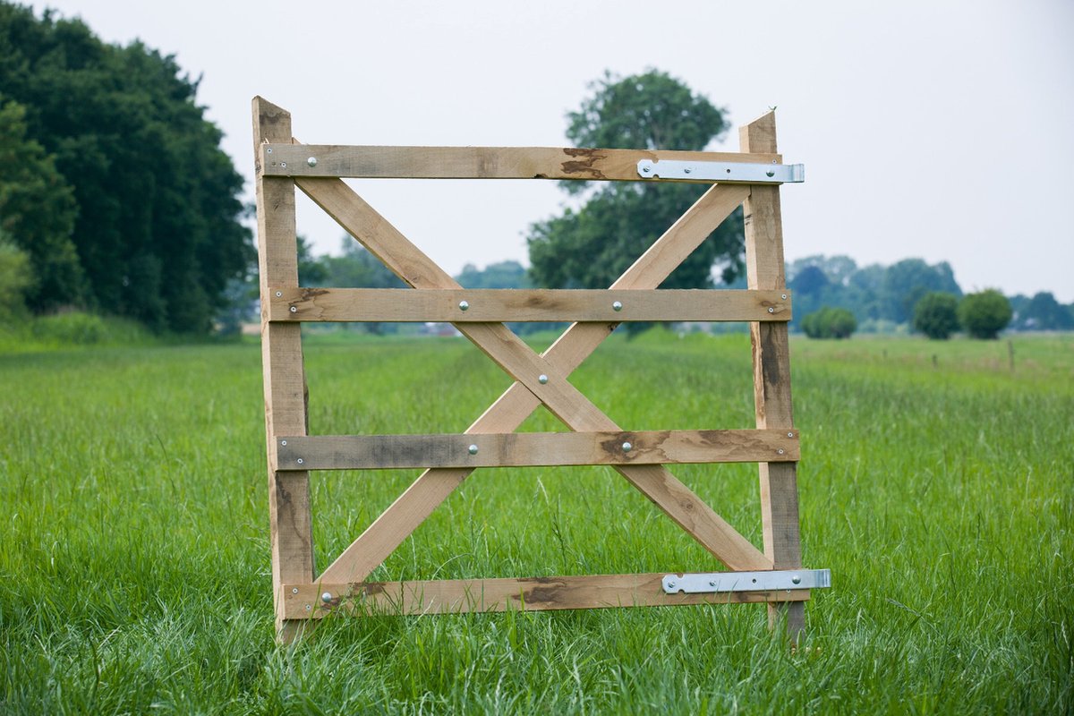 Tuinpoort tuinhek eiken 75x100cm