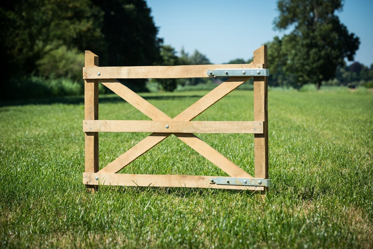 Tuinpoort tuinhek eiken 90x100cm