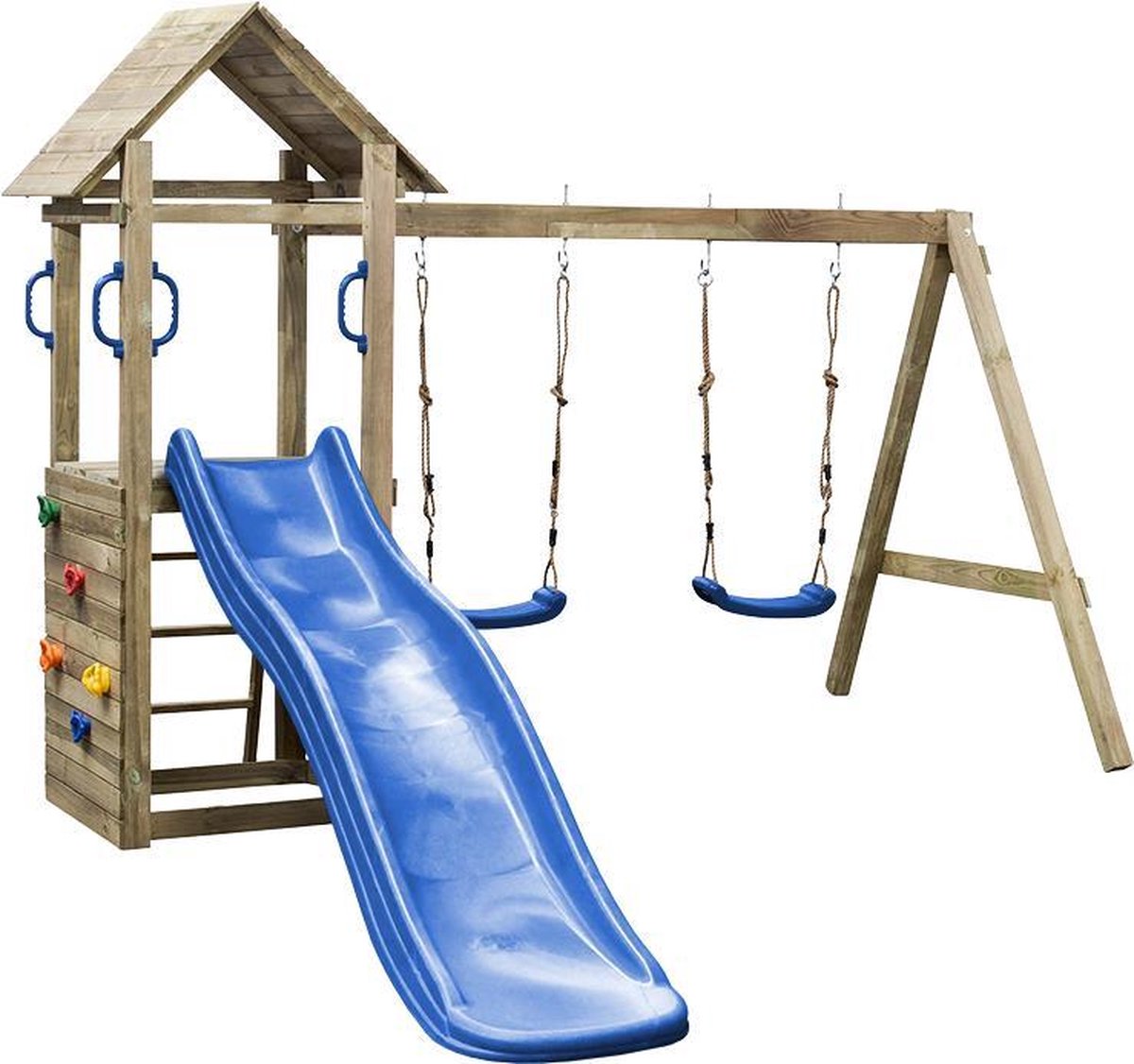 Houten speeltoestel houten schommel Marta 295x160x210cm