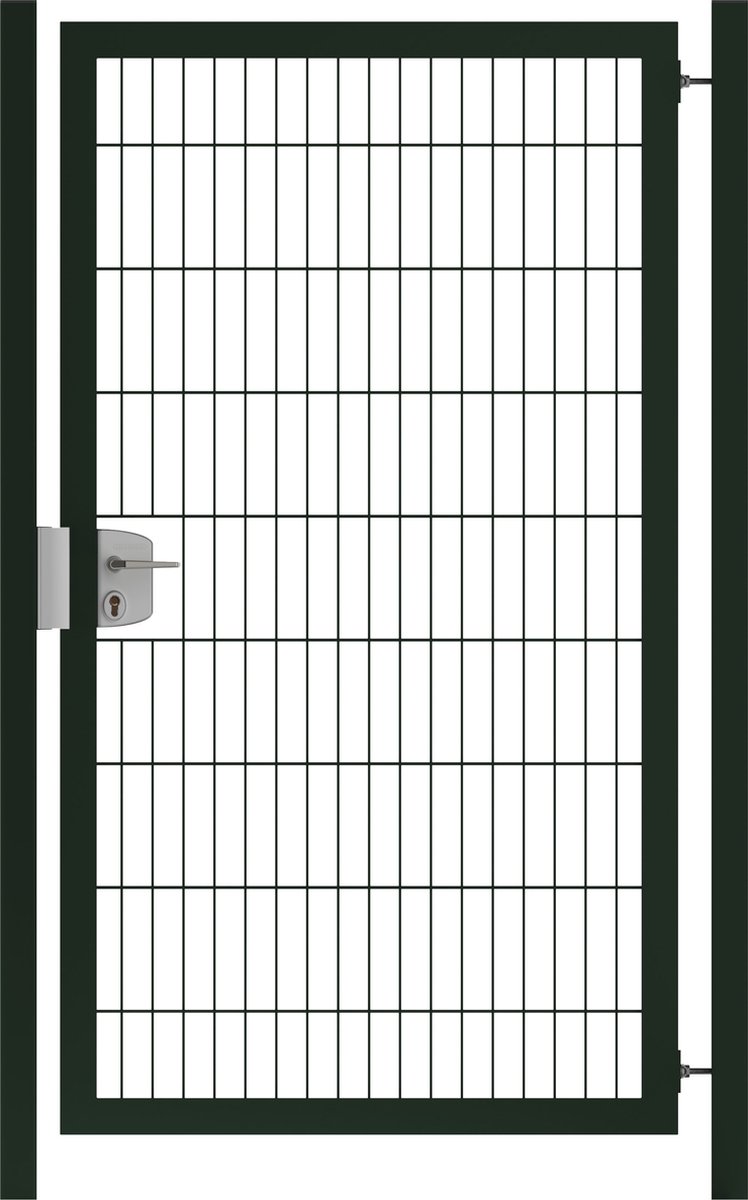 Tuinpoort dubbelstaafmatten vuurverzinkt 203cm hoog en 100cm breed