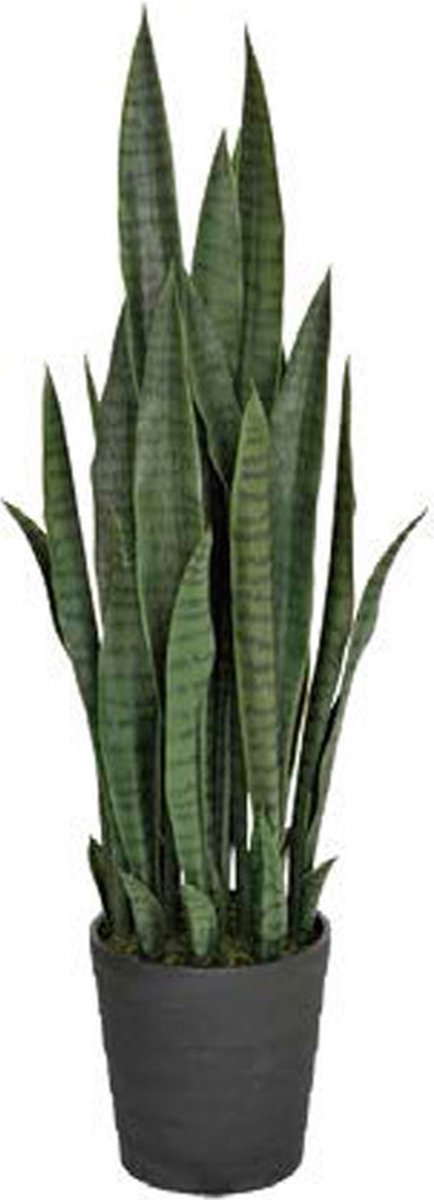 Kunstplanten Sansevieria vrouwentong 105cm groen