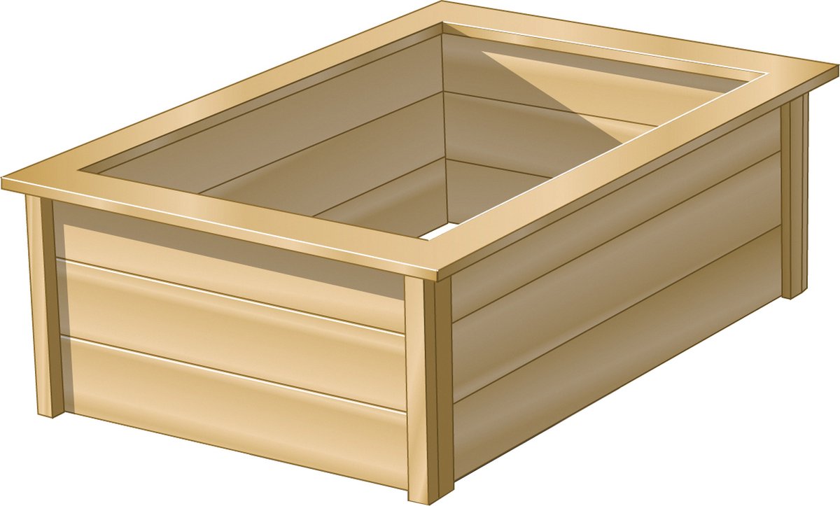 Houten frame vijver 147,5x103,5x47,5cm