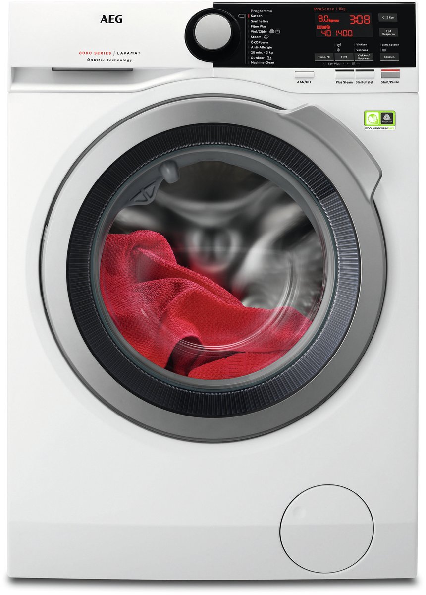 Aeg L8fb86es Wasmachine 8kg 1600t | Welhof; Dé Outlet Store Van De Benelux
