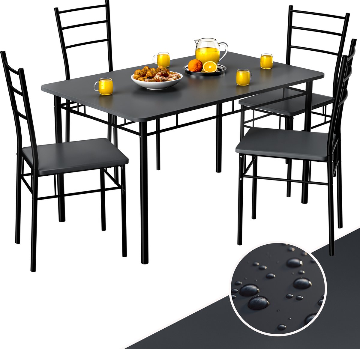 Zitgroep Leo 5-delig Antraciet