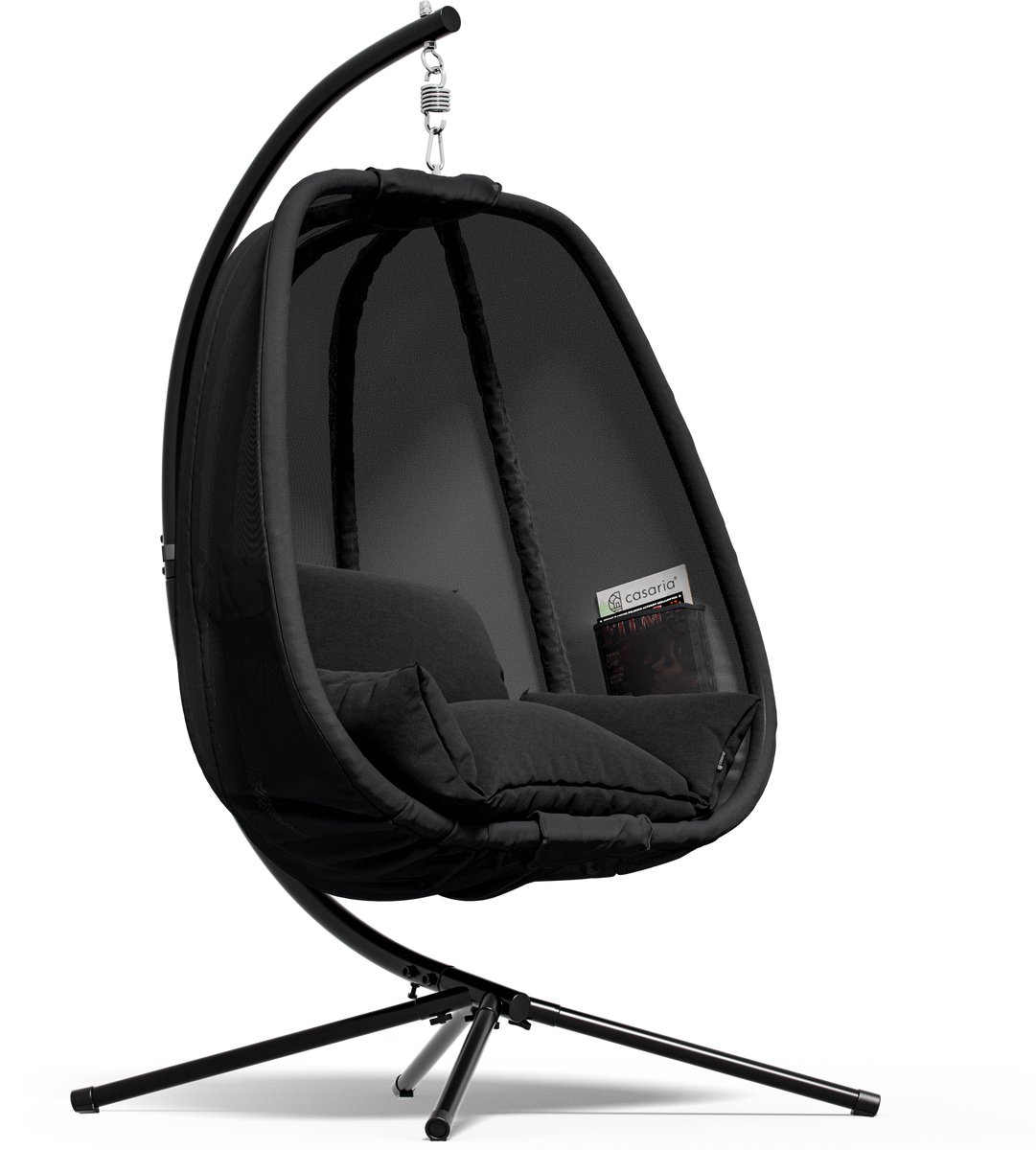 Hangstoel Alvie Antraciet 190x140x110cm