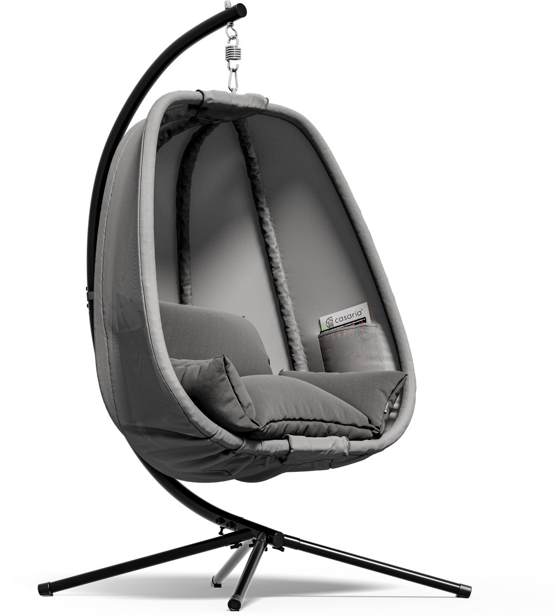 Hangstoel Alvie Grijs 190x140x110cm