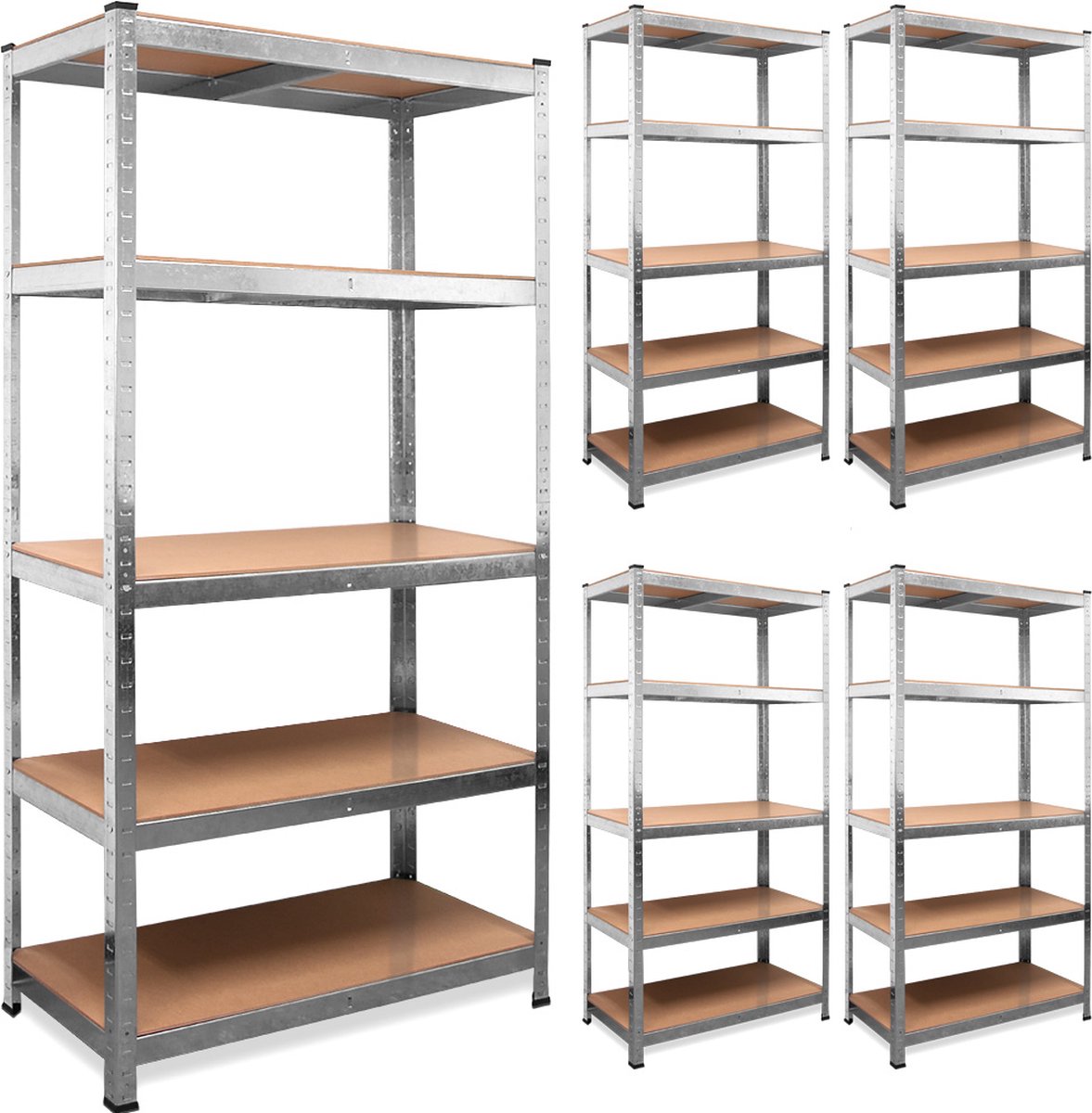 Zwaarlast plankenset van 5 180x90x40cm gegalvaniseerd 875kg