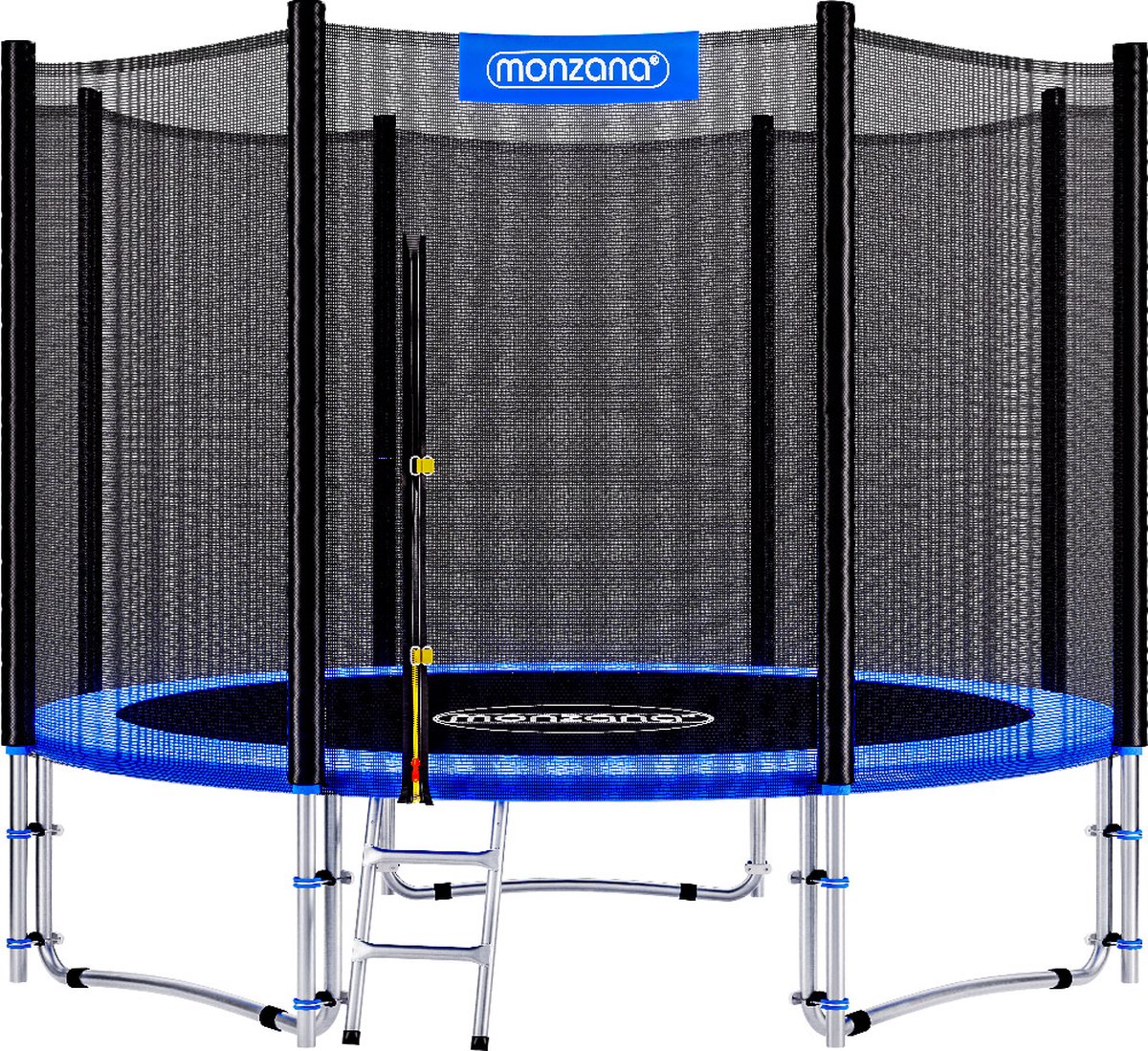 Trampoline Blauw Ø244cm incl Veiligheidsnet & Ladder