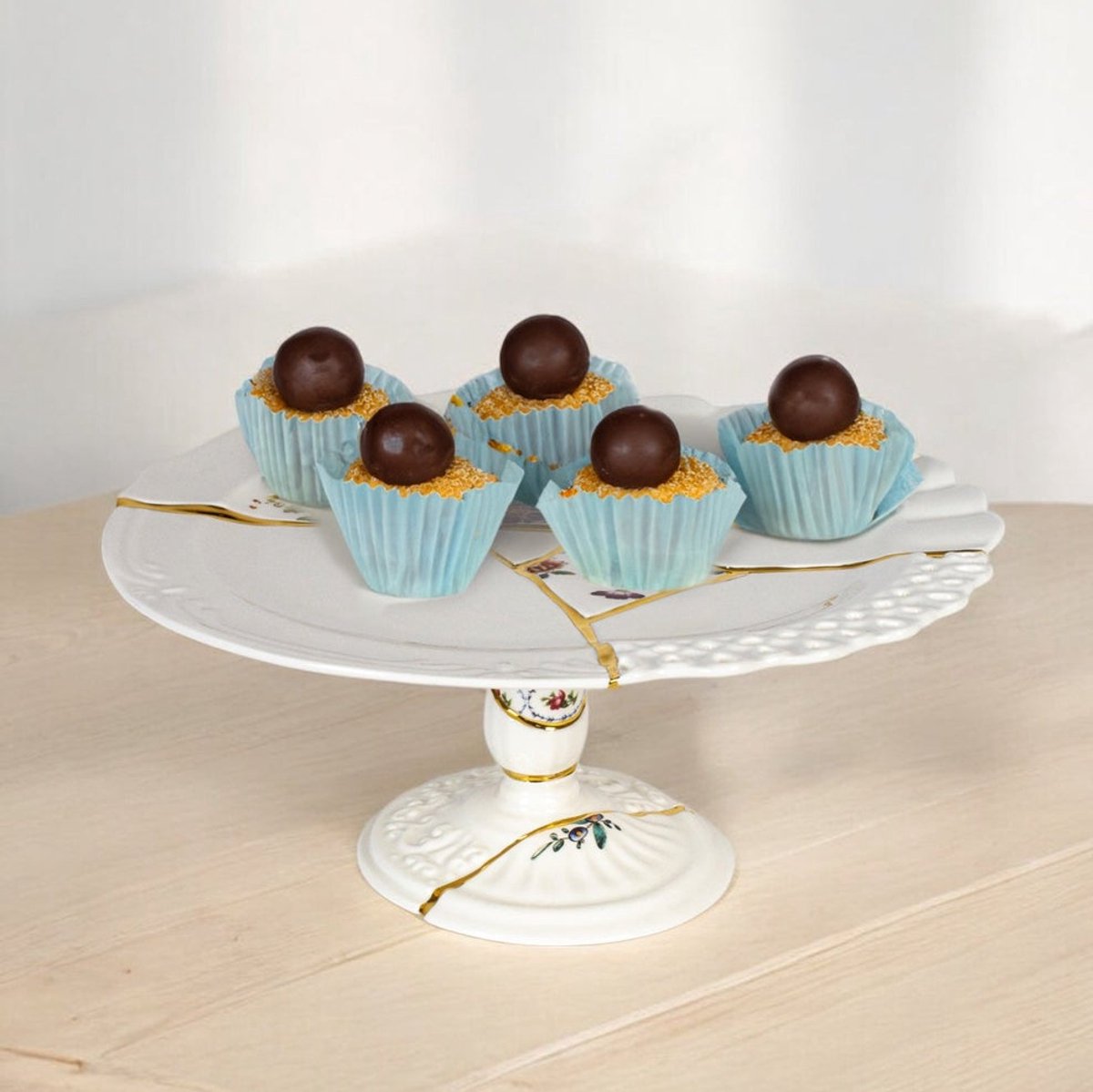 SELETTI - Kintsugi Schotel Gold/Multi-Colour