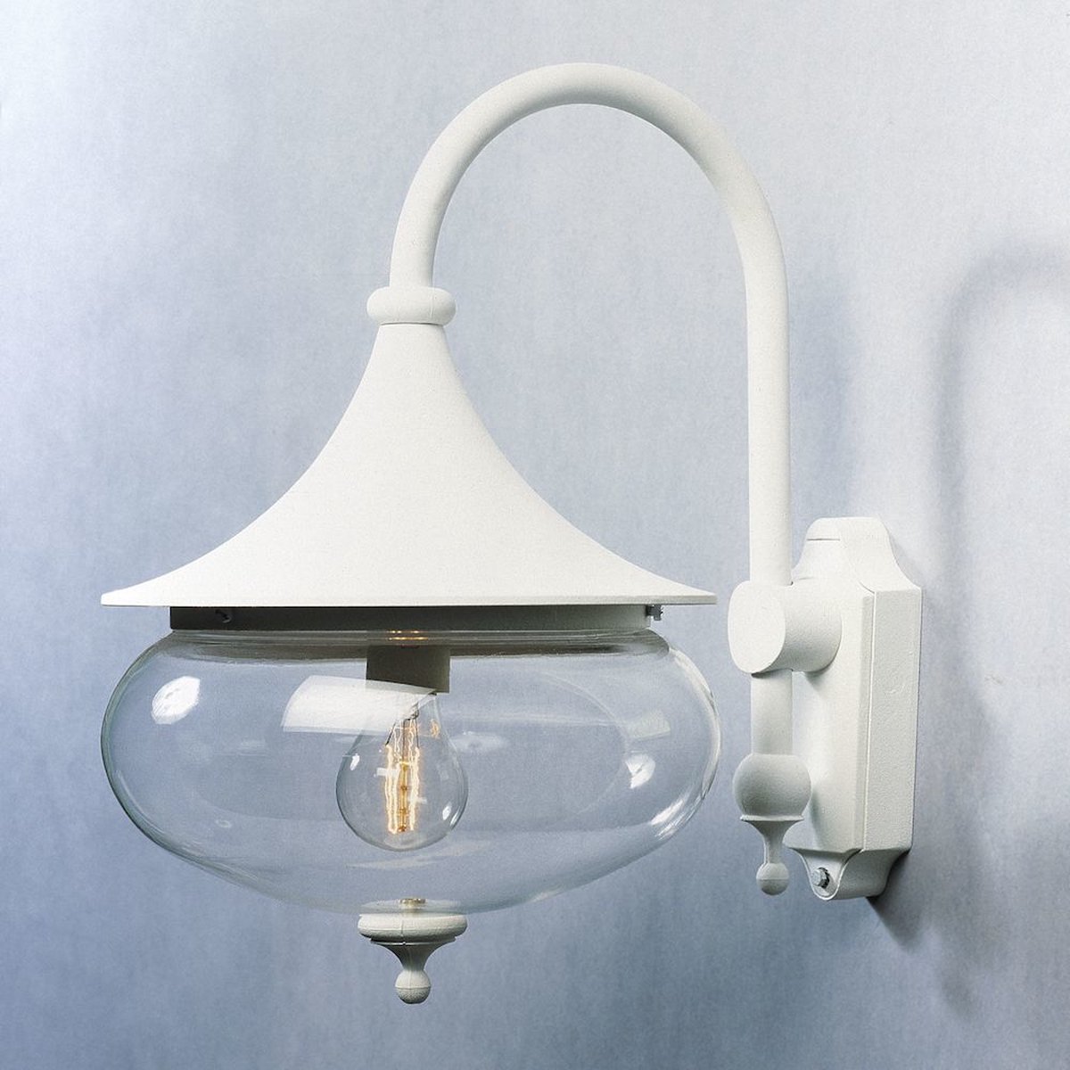 Konstsmide Libra Down - buiten wandlamp -  28 x 41 x 44,5 cm - IP23 - mat wit