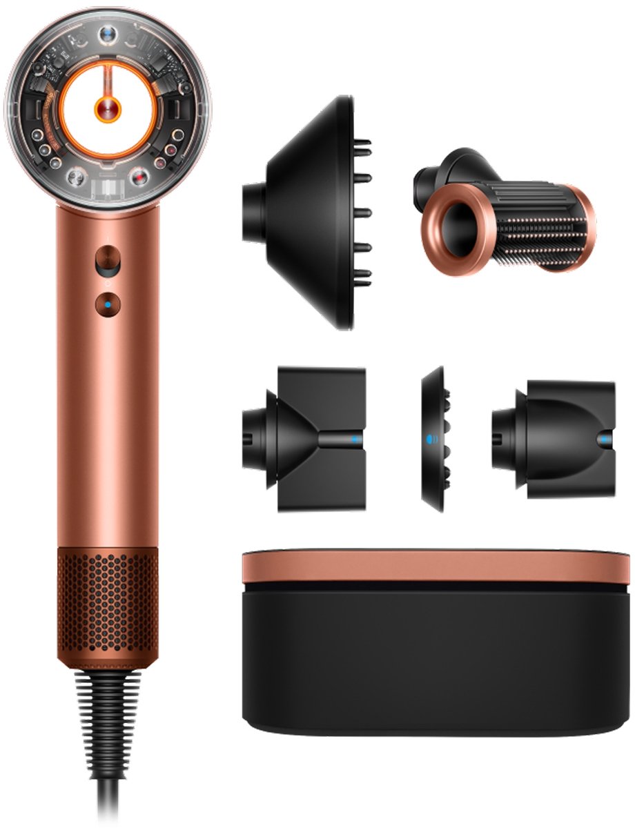 Dyson Supersonic Nural Straight + Wavy Limited Edition Amber Silk