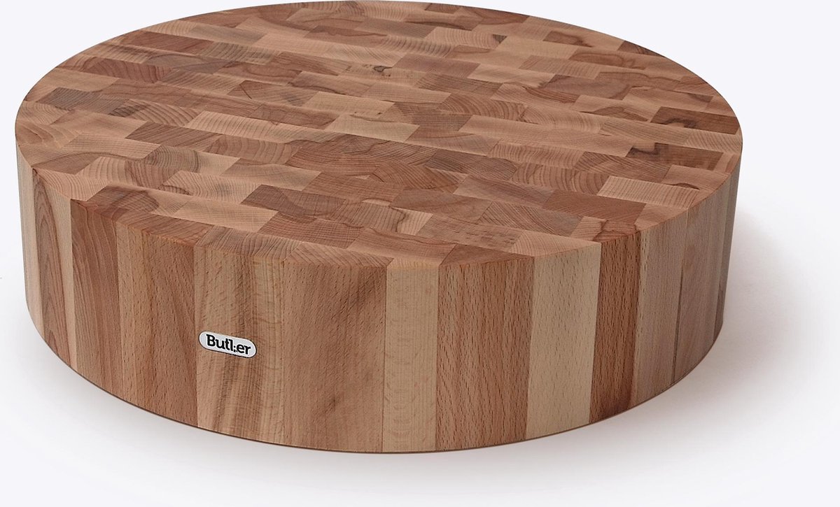 Butler Hakblok Beuk Kops Ø40x10cm