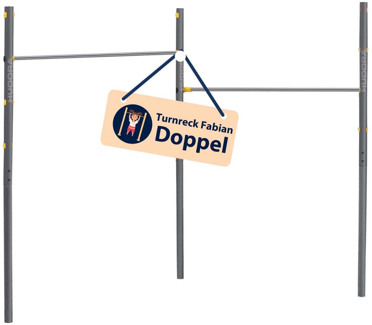 Dubbele horizontale draaistang Hudora Fabian Pro