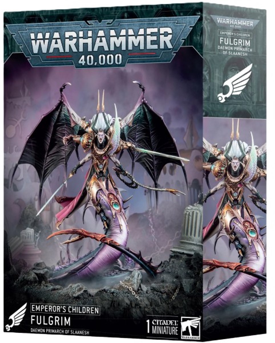 Beeldje Games Workshop Warhammer 40k - SMC Emperor's Children Fulgrim, Primarque Demon de Slaanesh