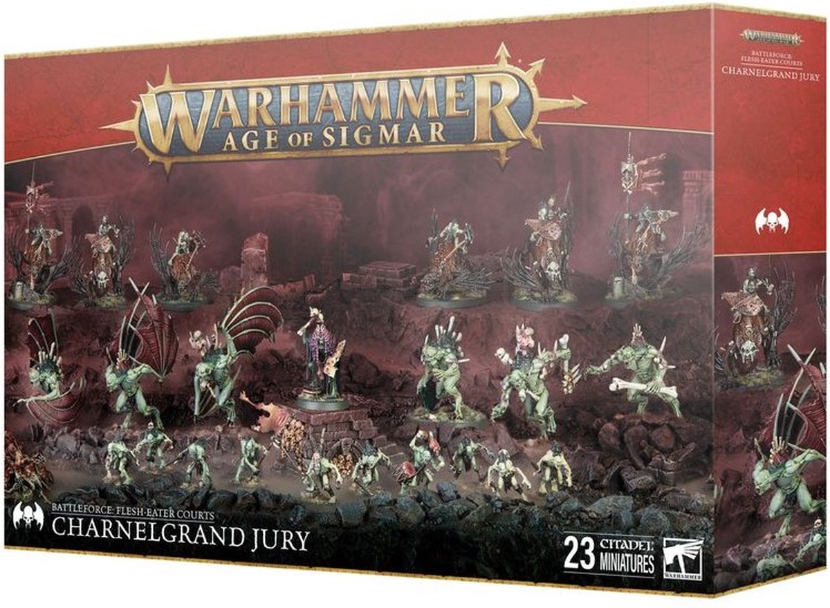 Bordspellen Games Workshop Warhammer AoS - Battleforce Noel 2024 Flesh Eater Courts Grand Jury du Charnier