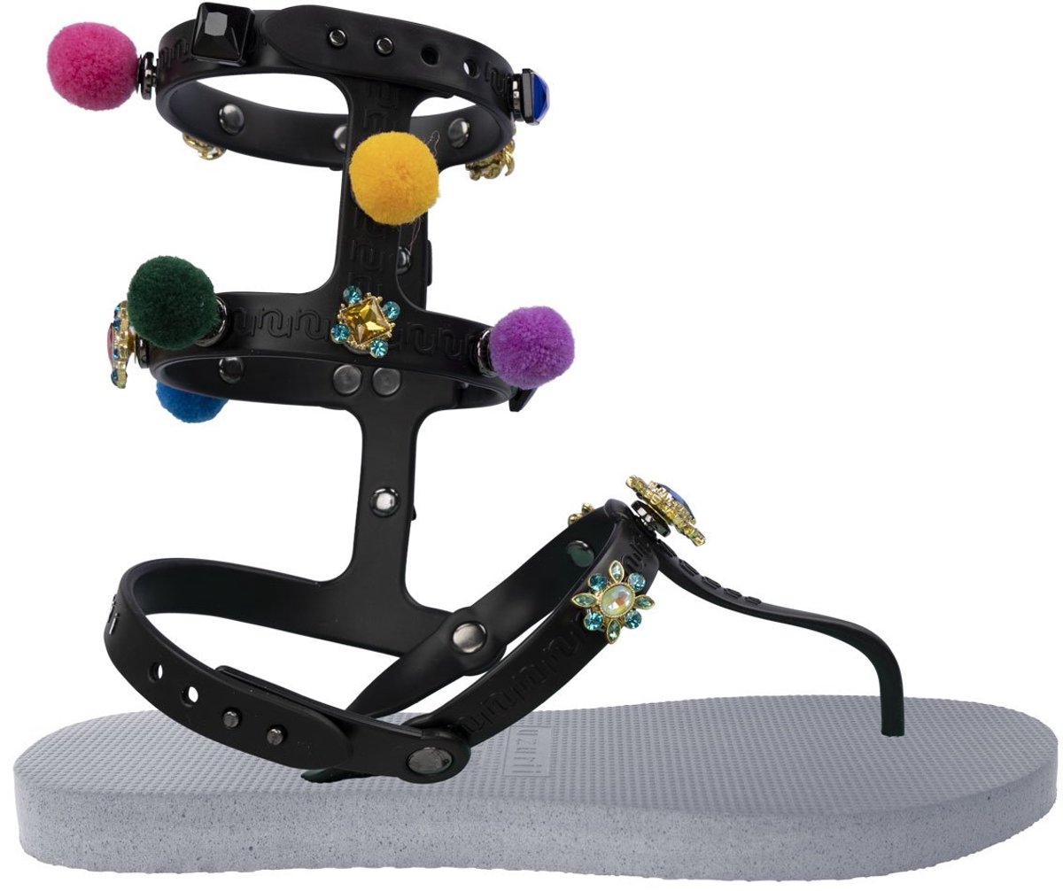 Uzurii Mystique pompom zilver