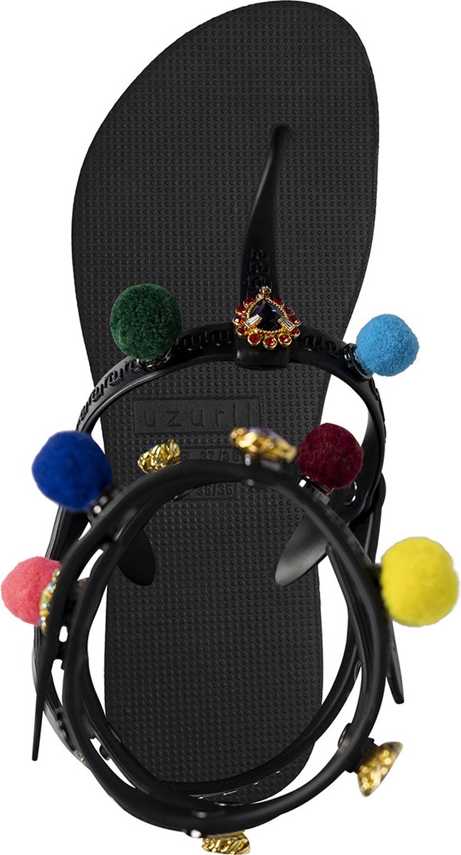 Uzurii Mystique pompom zwart