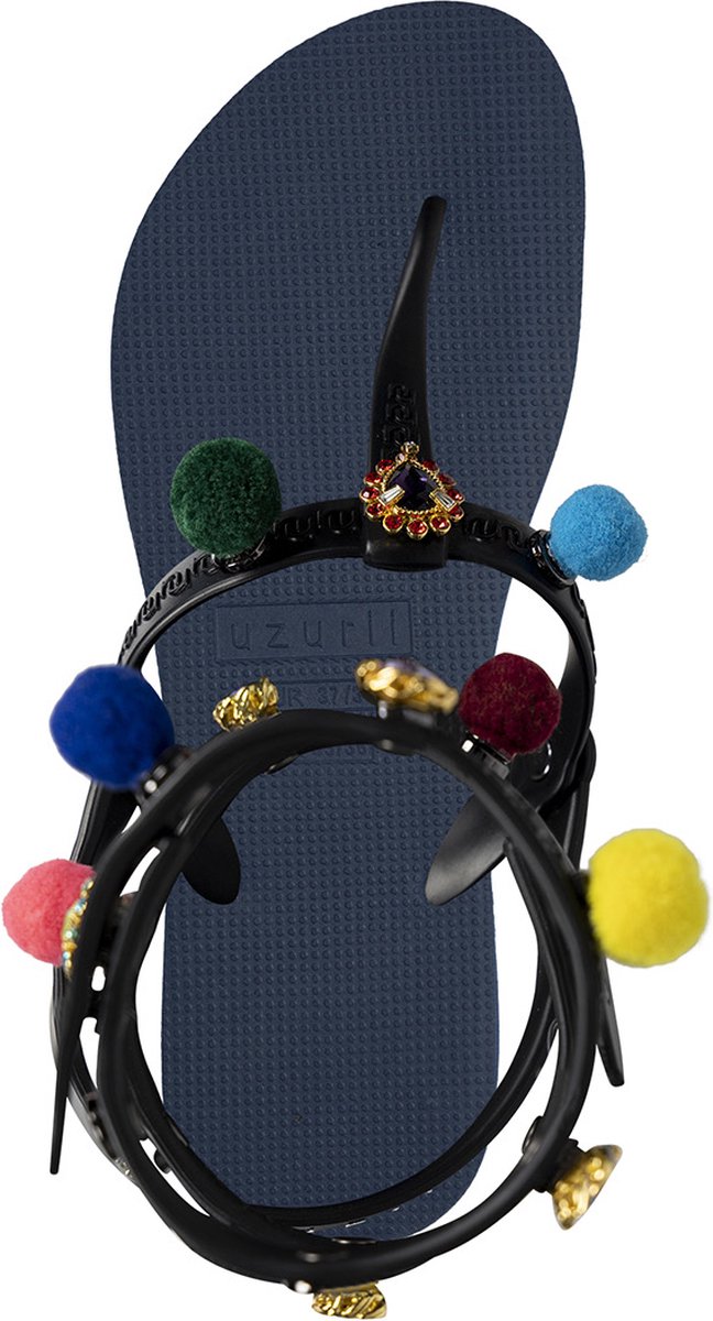 Uzurii Mystique pompom marineblauw