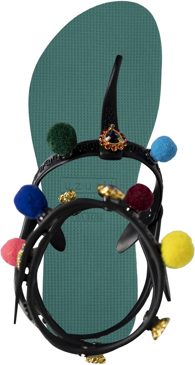 Uzurii Mystique pompom bosgroen