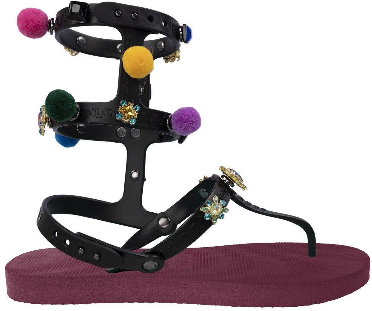 Uzurii Mystique pompom robijn