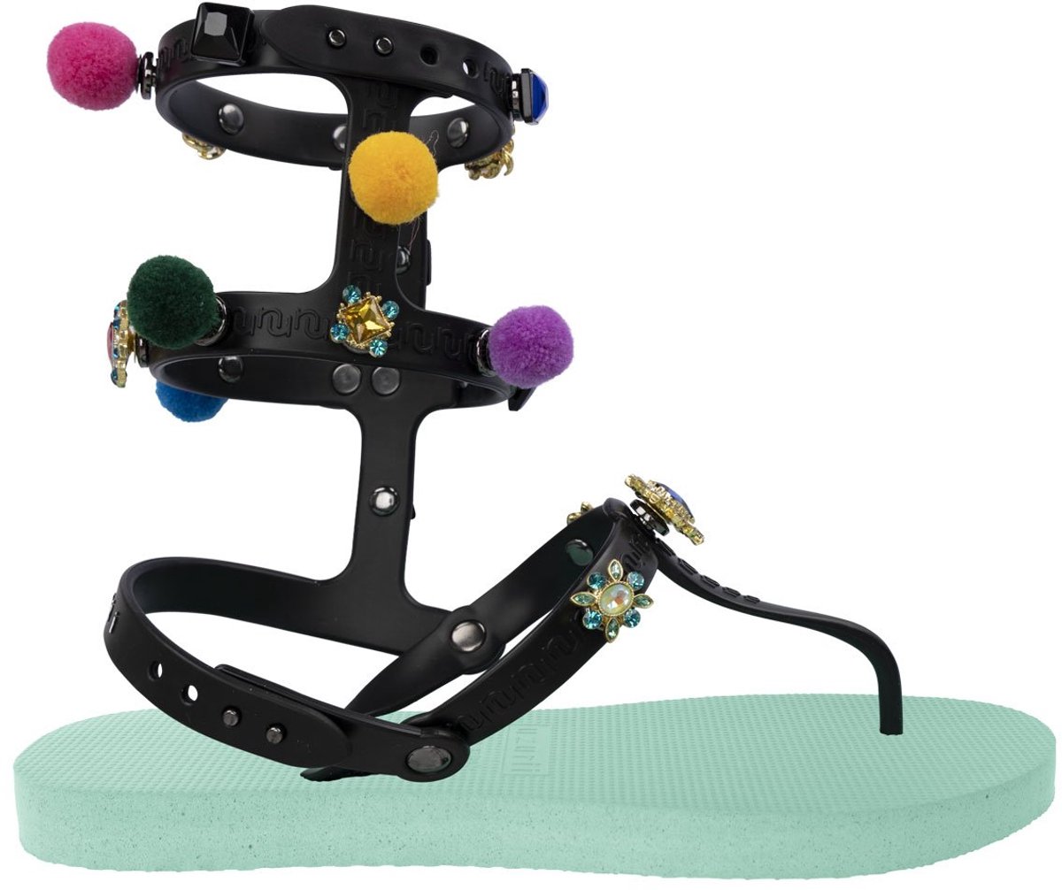 Uzurii Mystique pompom mintgroen