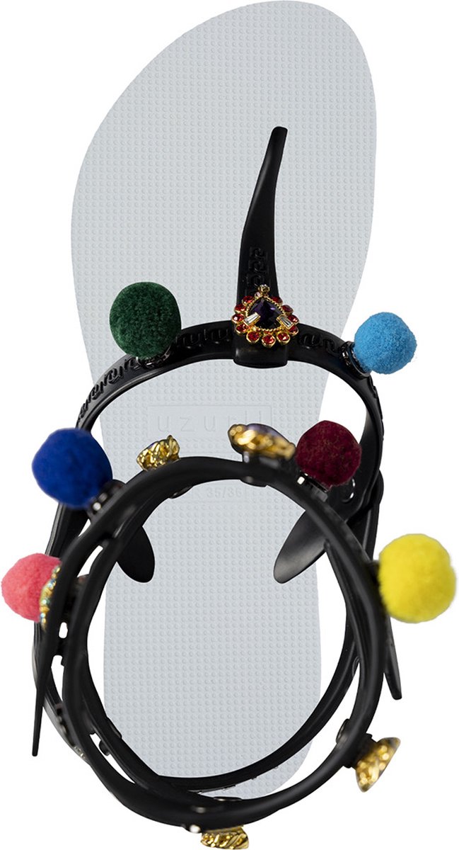 Uzurii Mystique pompom wit