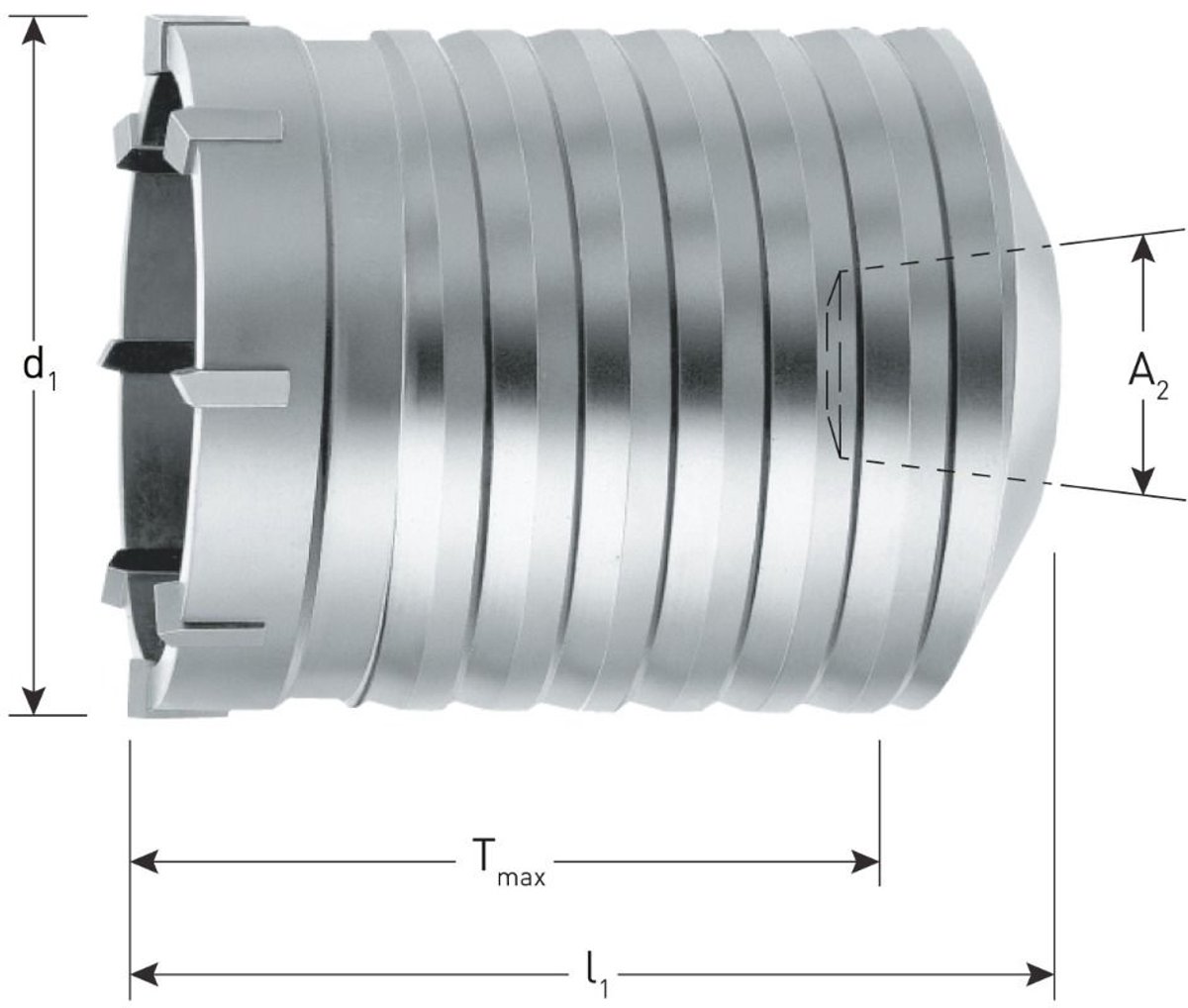 Rotec Hamerkroonboren konisch 90,0x100mm - 2070900