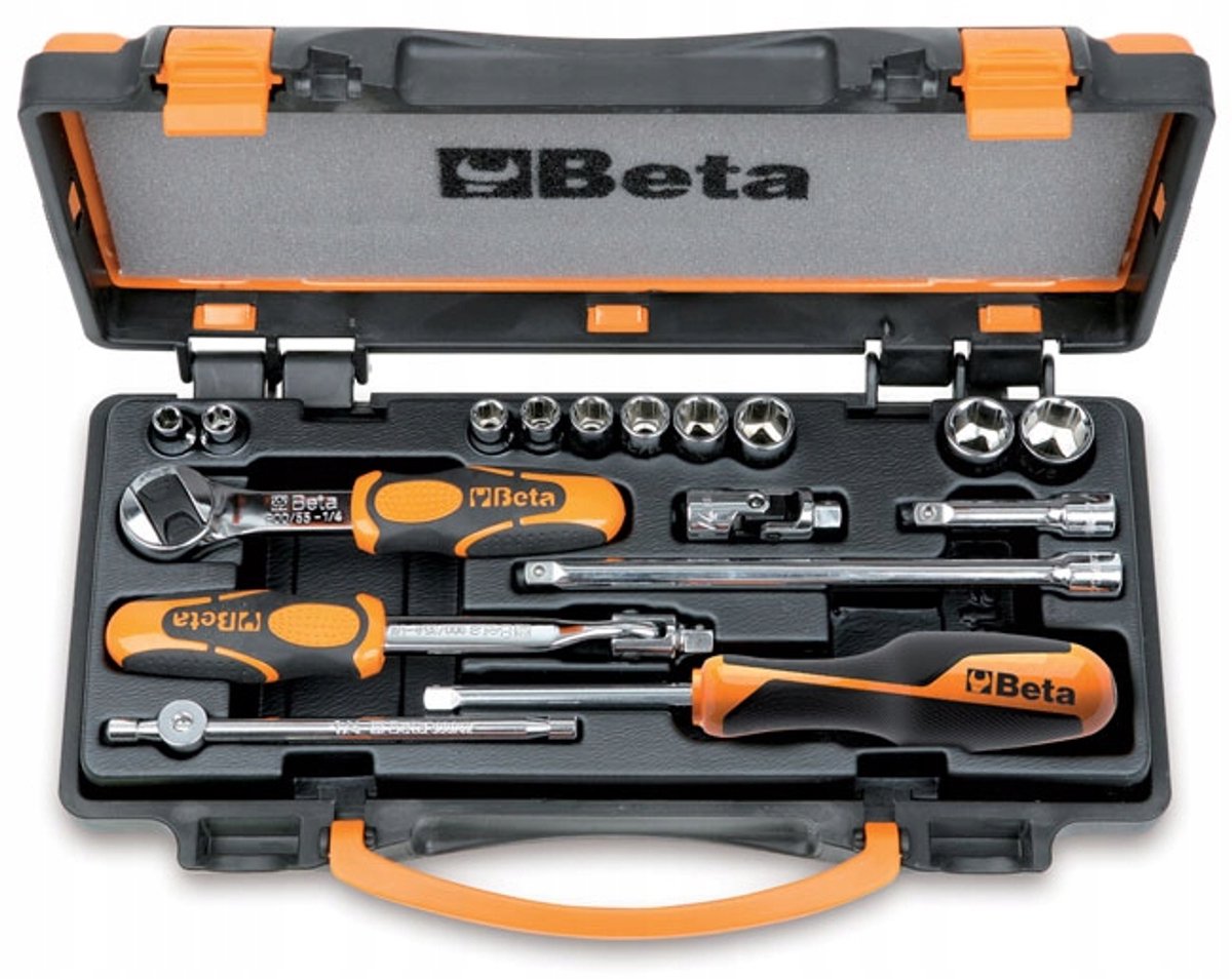 Beta Doppendoos met 10 dopsleutels en 7 toebehoren 900AS/MB-C17 - 009000981