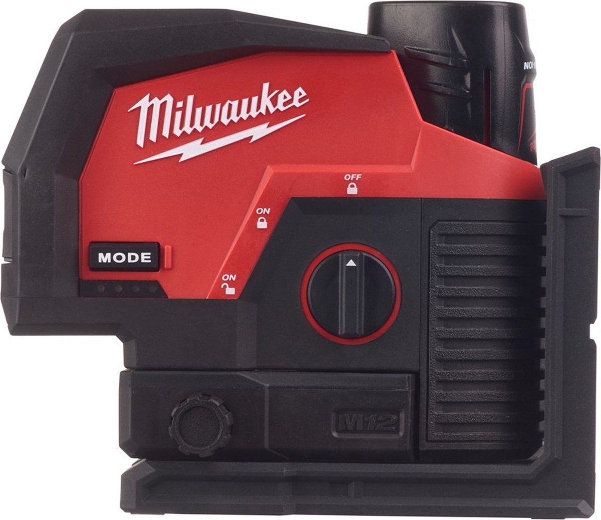 Milwaukee M12 CLLP-301C Punt- en kruislijnlaser groen 12V 3.0Ah in koffer - 4933478100
