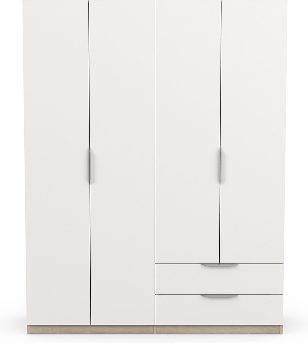 CaliCosy Kast met 4 deuren en 2 laden ghost l157,3 cm