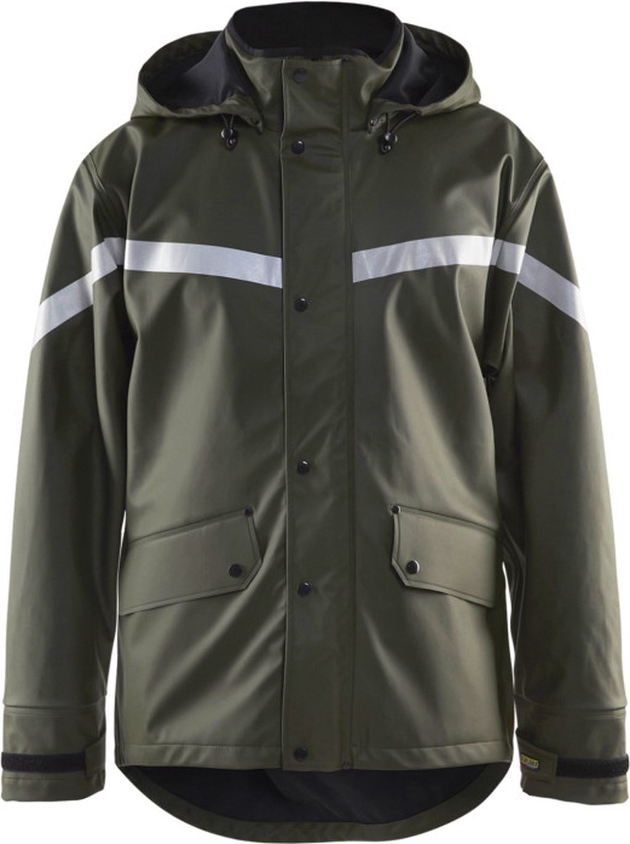 Blåkläder Regenjas LEVEL 2 43052003 | Army Groen | Maat 3XL - 7330509568996