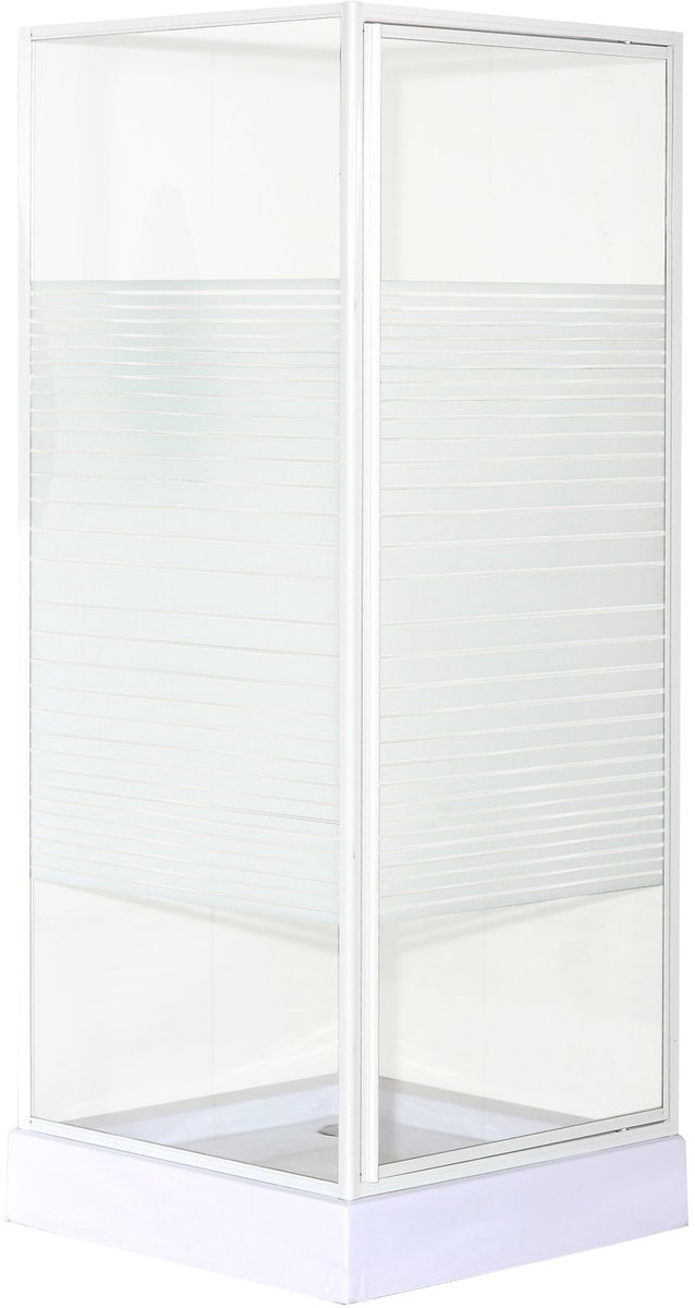 OK - Douchecabine draaideur - 80x80x185 cm - Wit