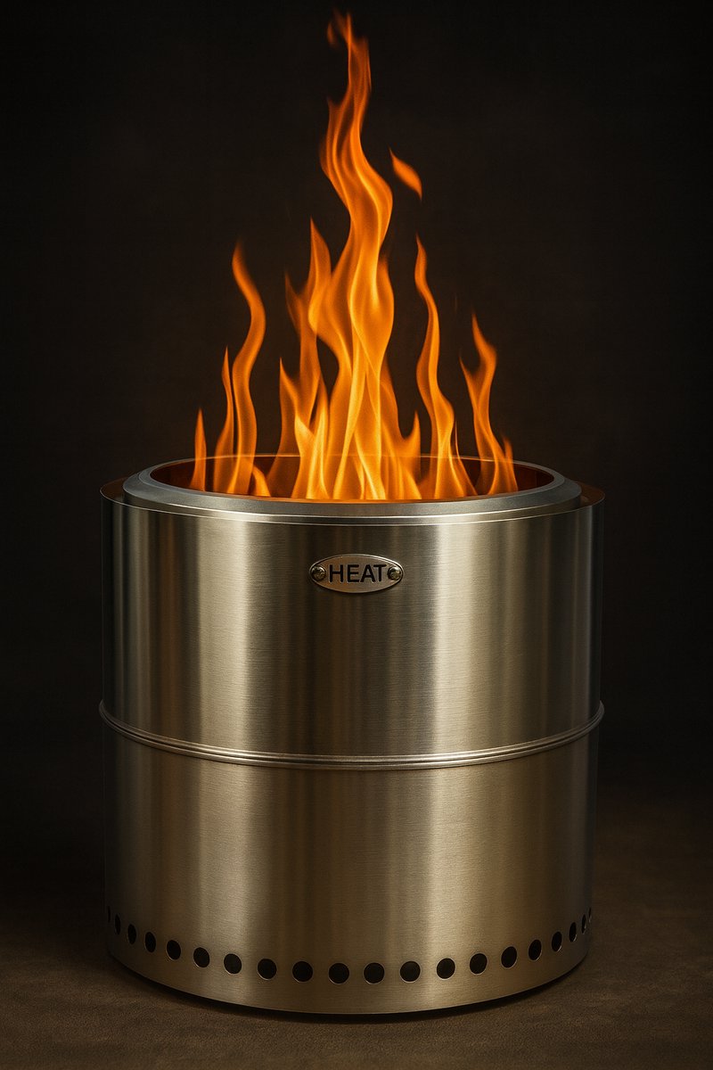 HEAT Rookvrije Vuurkorf Rokfri Large-RVS