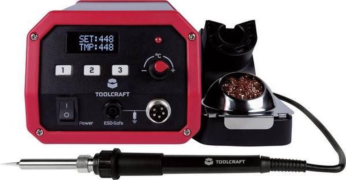 TOOLCRAFT ST-80D Soldeerstation Digitaal 80 W 150 - 450 °C Incl. soldeerpunt