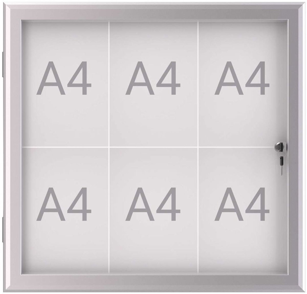 Maul Wissellijst MAULexcite Voor papierformaat: 6 x DIN A4 Tegen regen beschermde buitenruimte 6653608 Aluminium Zilver 1 stuk(s)