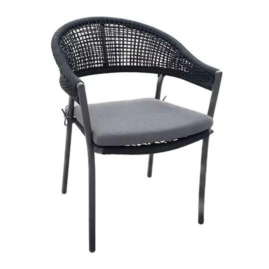 Vitaro Dining Tuinstoel Antraciet Buitengewoon de Boet - Buitengewoon de boet